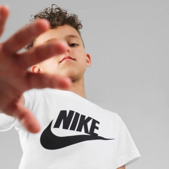 Nike Air Max 90 Kids 724823-100 Shoes Unisex Boys Girls White Cool Grey